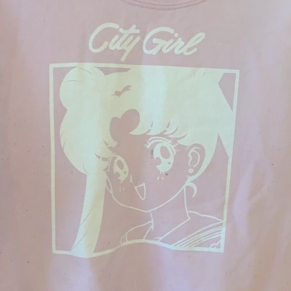 Sailor Moon Pink Crew Neck - Picture 2 of 4